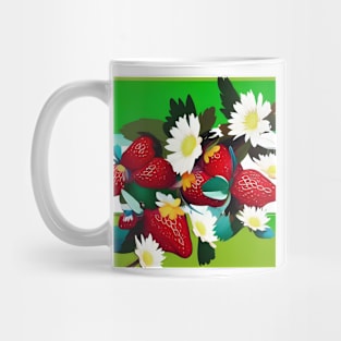 Strawberries with Blossoms Mug